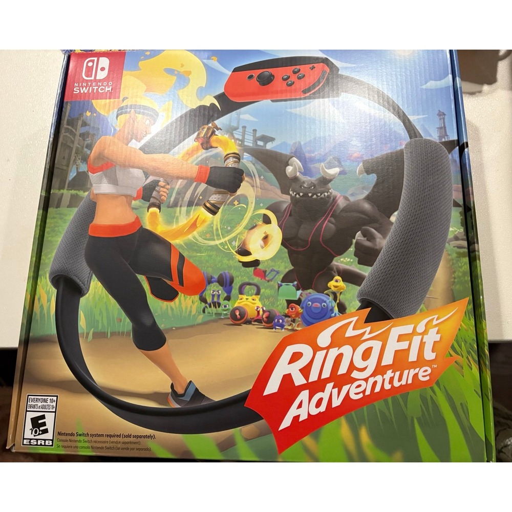 Nintendo Switch Ring Fit Adventure Ring-Con & Leg Strap w/ Box - NO GAME